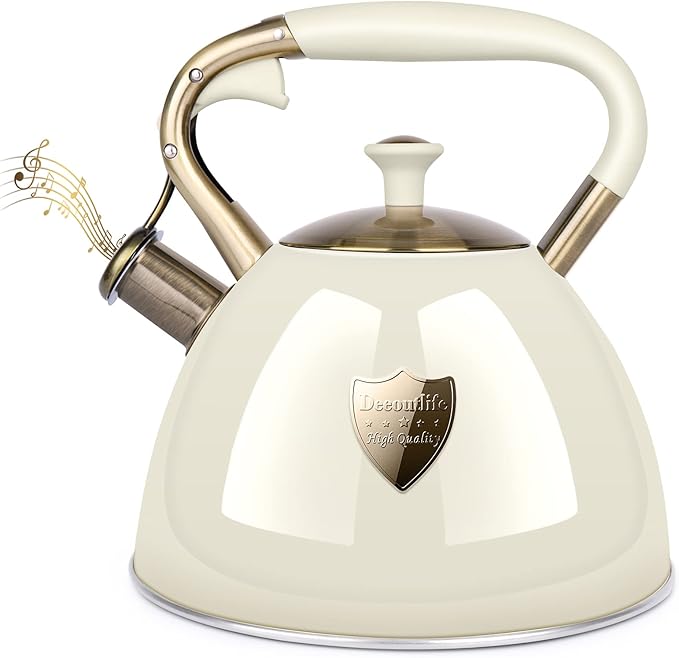 Tea Kettle Stove Top 3.17Quart Modern Whistling